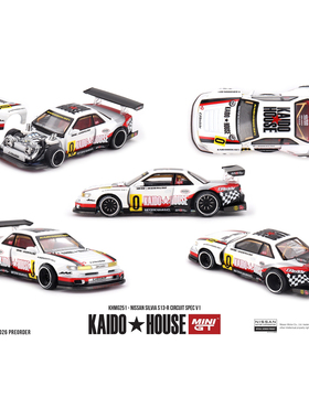 【预售】Kaido House + MINIGT 日产Nissan Silvia S13-R Circuit
