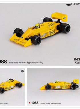 MINIGT 1:64 莲花 Lotus 99T #12 Ayrton Senna 仿真合金汽车模型