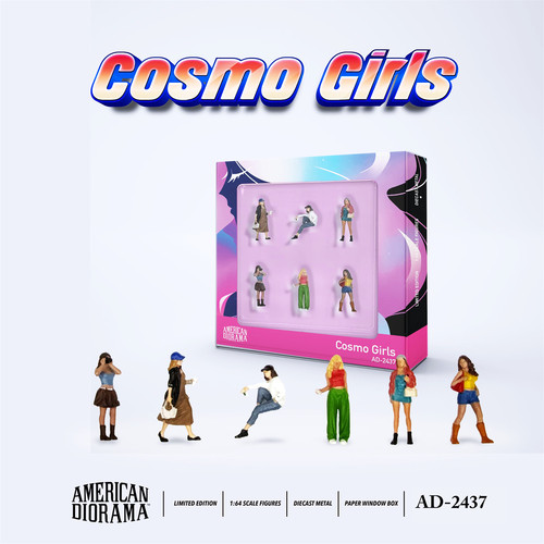 American Diorama 1:64 Figure set - Cosmo Girls 仿真人偶