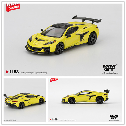 【预售】MINIGT 1:64 雪佛兰 Chevrolet Corvette ZR1黄 合金车模