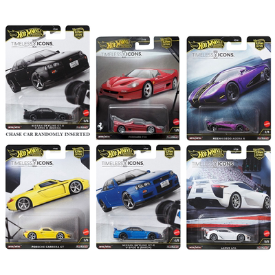Hot Wheels风火轮 汽车文化 法拉利F50尼桑R34雷克萨斯保时捷车模