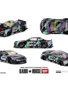 【预售】Kaido House + MINIGT 日产 Nissan Skyline GT-R R34