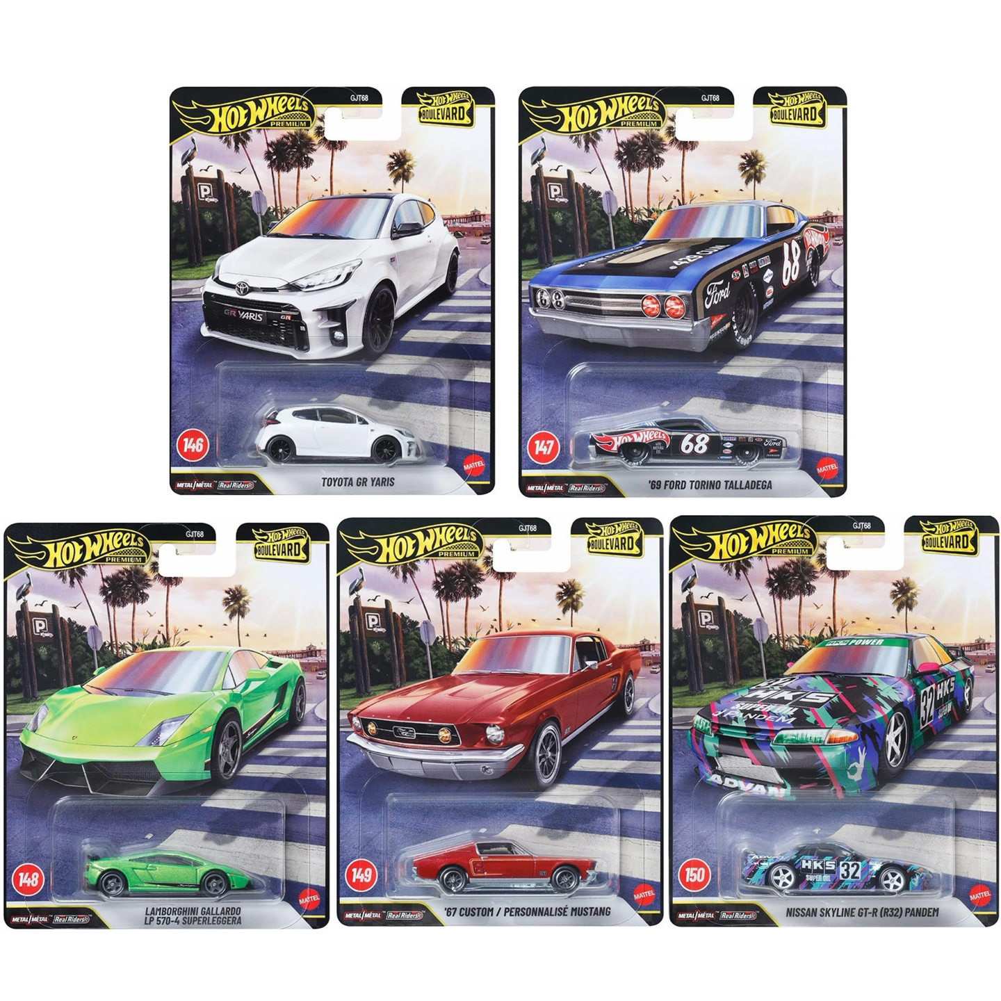 【预售】风火轮 花园大道30 尼桑丰田福特兰博基尼 合金汽车模型