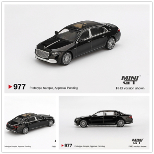 MINIGT 1:64 Mercedes-Maybach S680 Black 仿真 合金 汽车模型