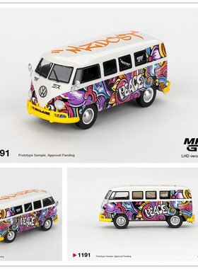 【预售】MINIGT 1:64 大众Volkswagen T1 Microbus Mizu Design
