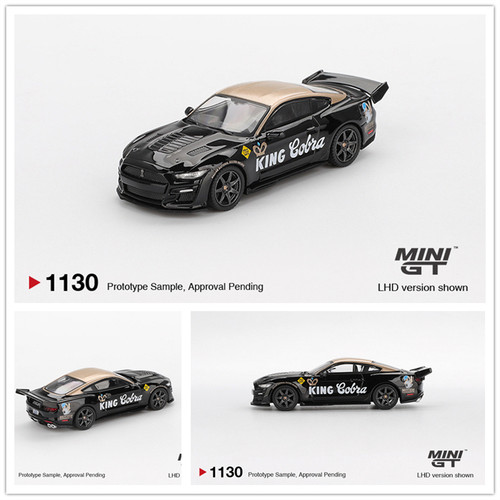 MINIGT 1:64 Shelby GT500 Dragon Snake Concept 黑金 合金车模