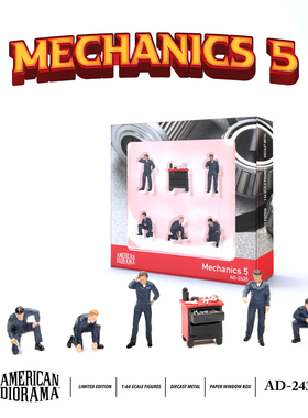 American Diorama 1:64 Figure set - Mechanics 仿真合金人偶