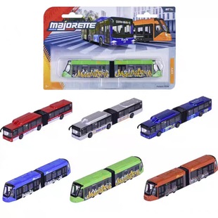 Majorette美捷轮曼恩城市大巴公交车城际高速警车巴士男孩玩具
