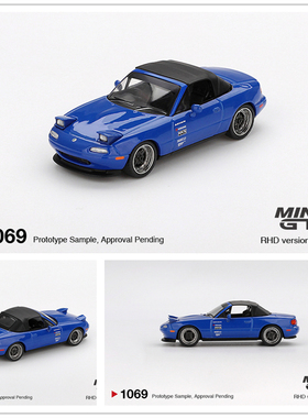 MINIGT 1:64 Mazda Miata MX-5 (NA) Tuned Version Dark Blue
