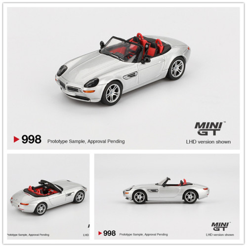 MINIGT 1:64 BMW Z8 Silver 仿真合金汽车模型