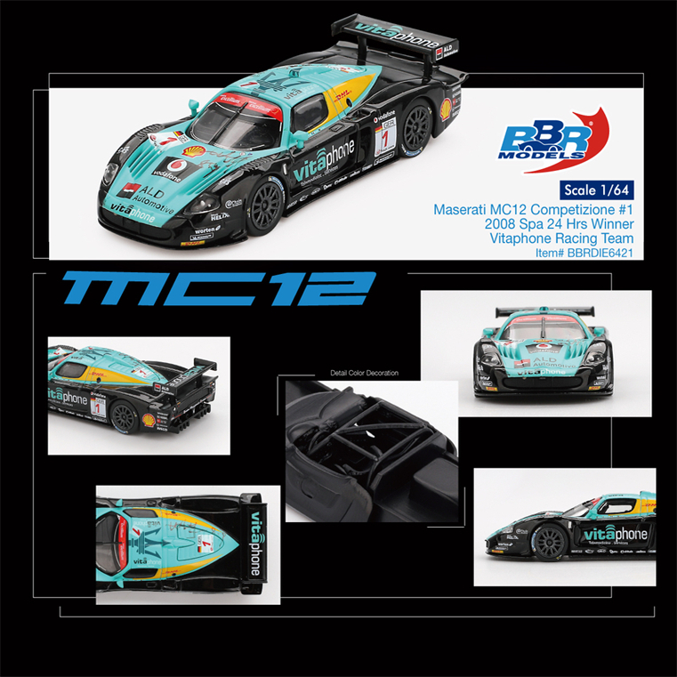 BBR 64 Maserati MC12 Competizione #1 Vitaphone Racing Team