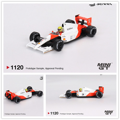 MINIGT 1:64 迈凯伦 McLaren MP4/6 #1 Ayrton Senna 合金车模