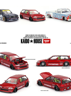 Kaido House + MINIGT Honda Civic (EF) Kaido Works V2合金车模