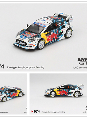 MINIGT 1:64 Ford Puma Rally1 #13 M-Sport Ford WRT 2024 车模