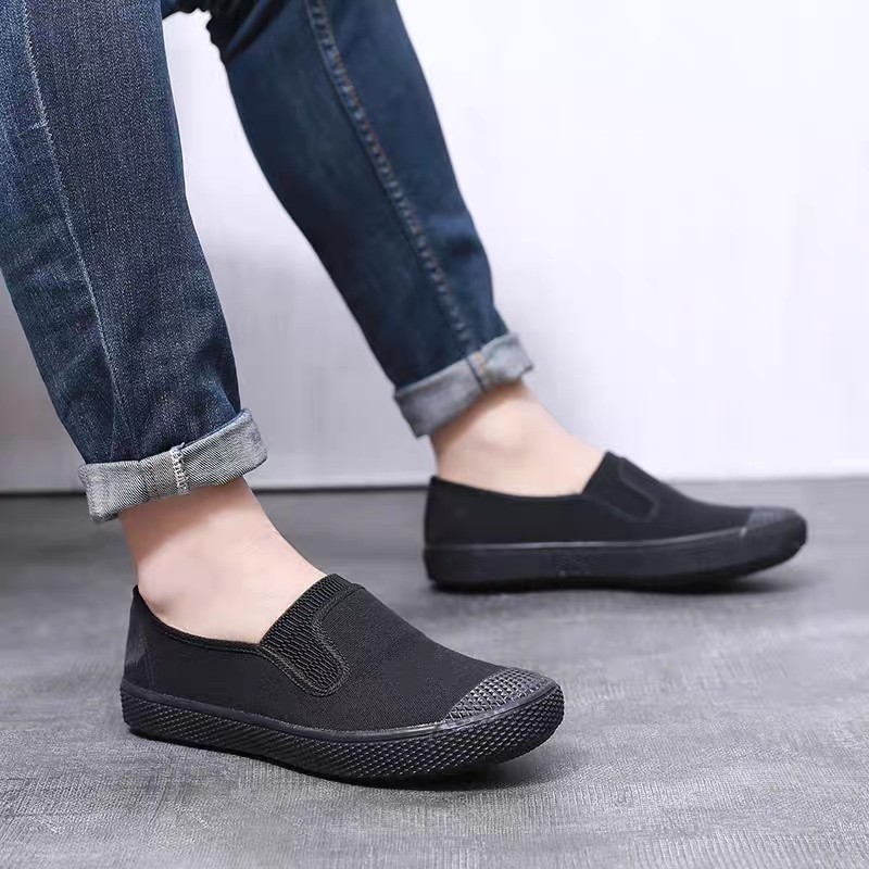 鲁泰新款懒人鞋春夏布鞋男鞋子工装2025休闲一脚蹬工作劳保解放鞋,流行男鞋,布鞋,淘宝优惠券,粉丝福利购,淘宝优惠卷
