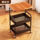 拉车套罩小推车置物架家用多层可移动收纳架带桌板置物架零食小推