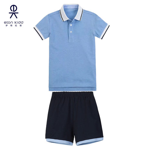 伊顿纪德儿童短袖polo短裤校服