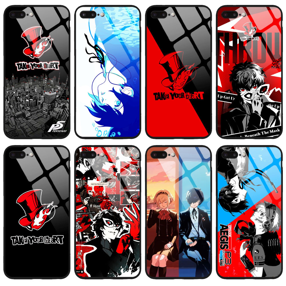 钢化玻璃女神异闻录5手机壳p3r