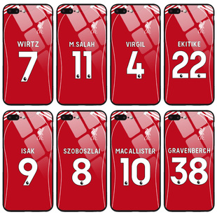 2526赛季利物浦球衣手机壳适用苹果华为三星vivo小米OPPO红米荣耀一加魅族维尔茨伊萨克萨拉赫索博斯洛伊定制