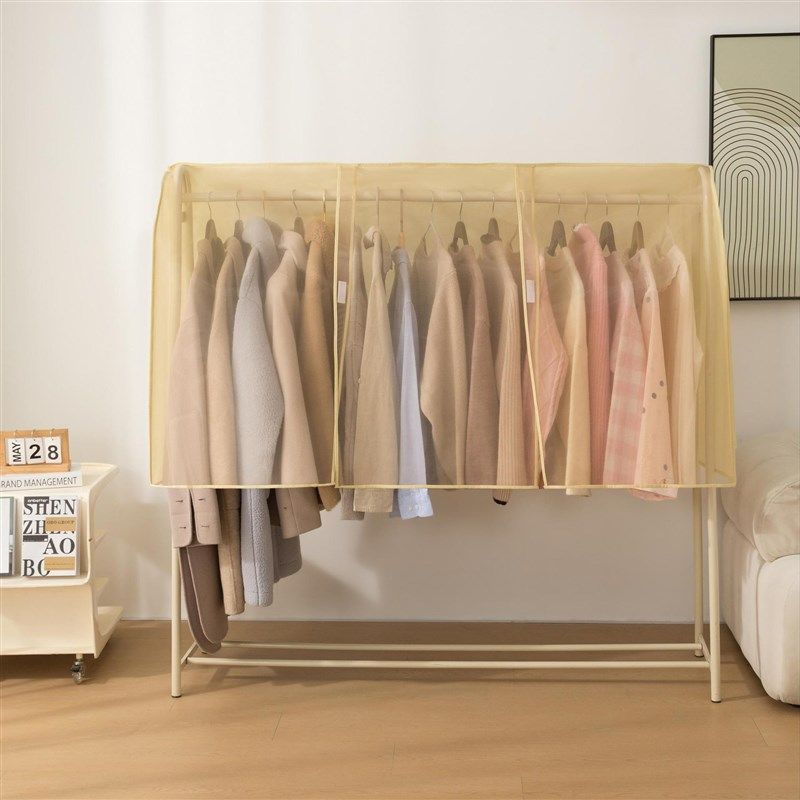 透明挂式落地式晾衣架防尘罩家用衣物防尘袋立体晾衣架防尘罩布,收纳整理,大衣/西服罩,淘宝优惠券,粉丝福利购,淘宝优惠卷