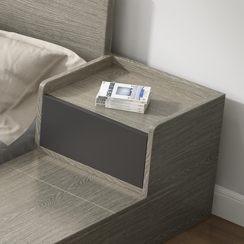 现代简约床头柜日式榻榻米地台小柜子经济型实木脚迷你收纳矮柜