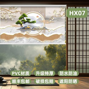 窗帘卷帘全遮光遮阳升降安装 2025新款 厨房办公室阳台茶室防水防油