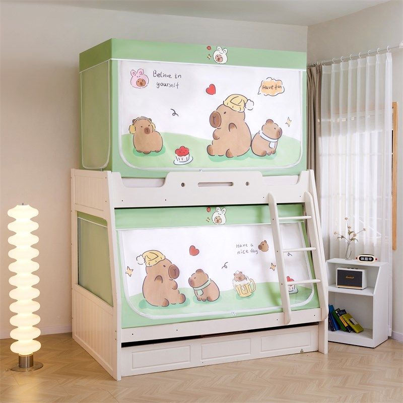 2024新款子母床蚊帐儿童男孩蒙古包家用专双层上下铺高低床帘帐篷,床上用品,蚊帐,淘宝优惠券,粉丝福利购,淘宝优惠卷