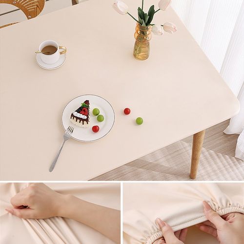 科技皮全包桌布防水防油免洗防烫餐桌茶几布套罩学生书桌课桌垫