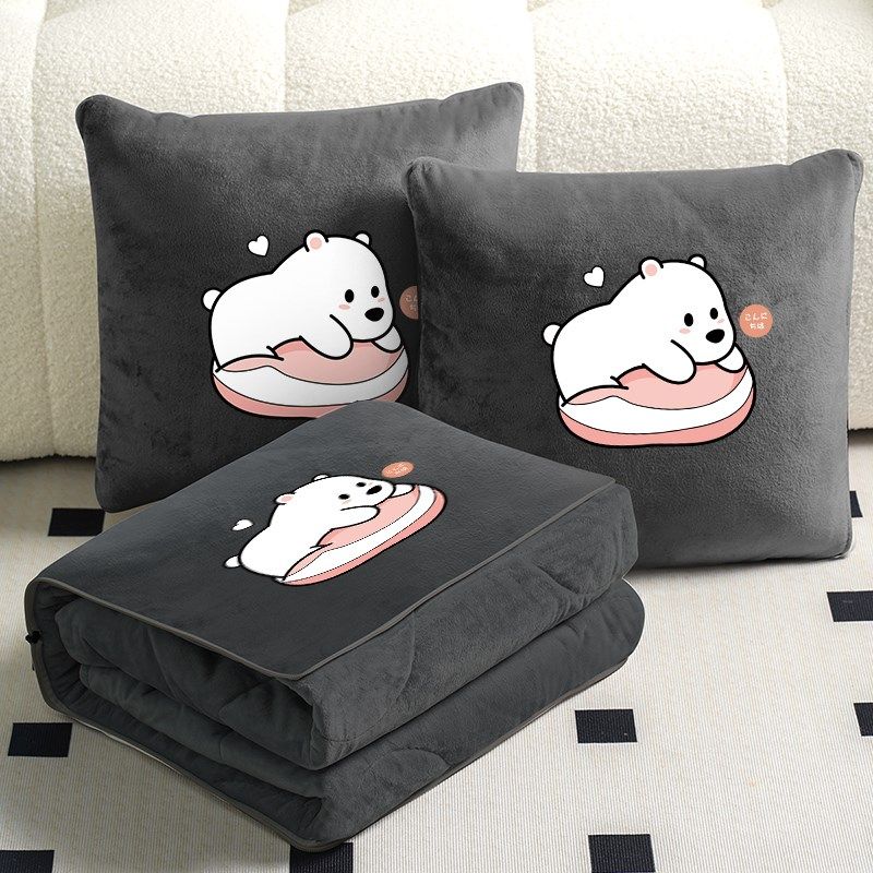 加厚两用抱枕被子办公室折叠午睡枕头毯子二合一沙发汽车靠枕车载,居家布艺,抱枕被,淘宝优惠券,粉丝福利购,淘宝优惠卷