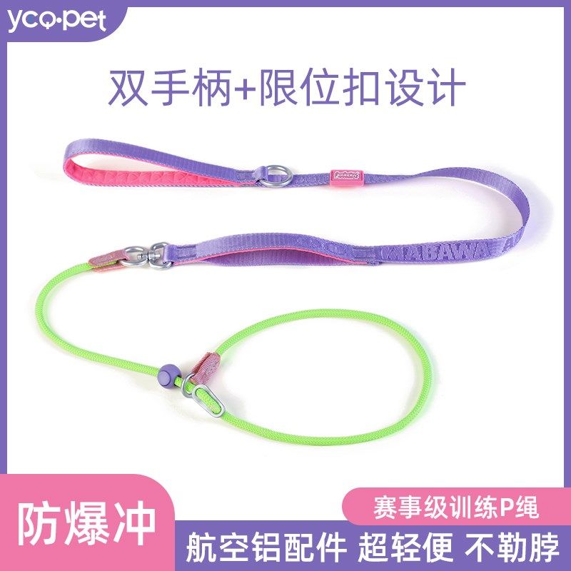 狗绳防爆训练狗绳竞赛等级狗绳小型狗中型狗和大型狗P链半P链