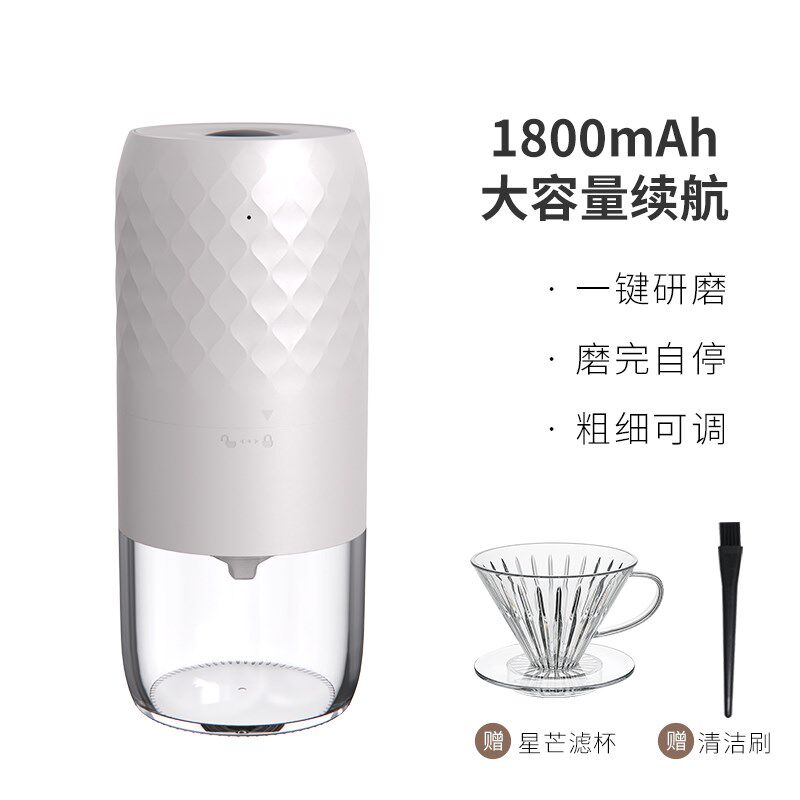 电动磨豆机家用小型手摇咖啡豆研磨机便携研磨器手磨咖啡机手动