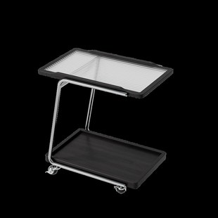 实木边几可移动收纳小推车客厅沙发储物置物架带轮现代简约小茶几