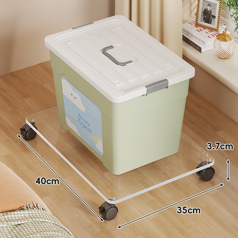 可移动收纳箱底座带滑轮置物架家用万向轮托 托架客厅落地花架压