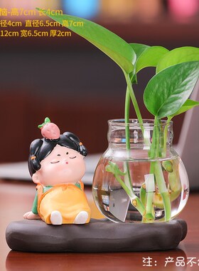 唐仕女可爱桌面房间家居装饰品摆件客厅茶桌办公室博古架创意摆设
