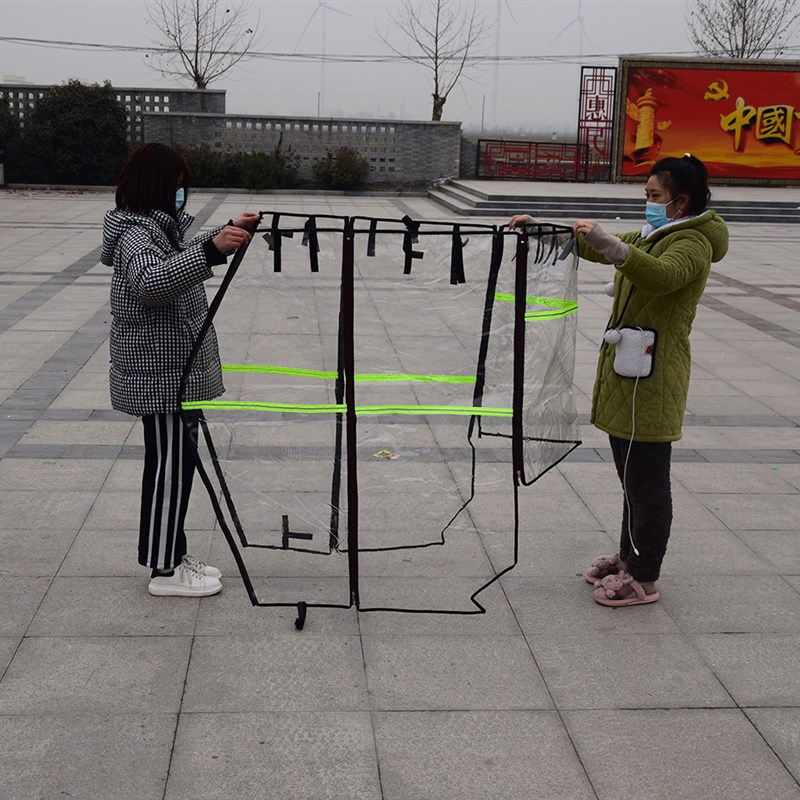 电动三轮车车棚双顶全封闭前车头棚玻璃挡雨棚遮阳透明篷驾驶室蓬