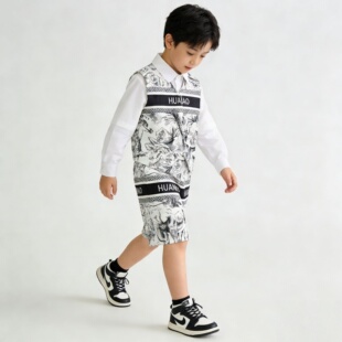 儿童环保时装秀环保服装幼儿园走秀男女童亲子手工霸王茶姬衣服
