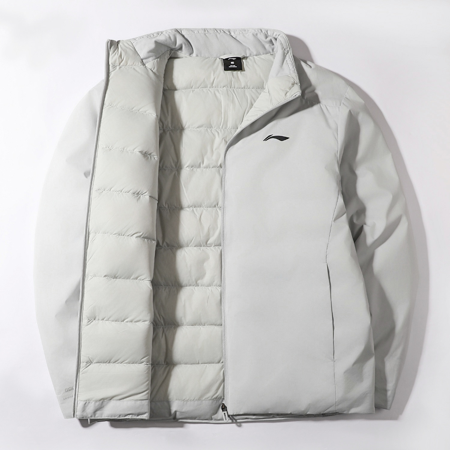 李宁薄款无帽羽绒服男2025冬季新款立领鸭绒运动风衣立体裁剪外套,运动服/休闲服装,运动羽绒服,淘宝优惠券,粉丝福利购,淘宝优惠卷