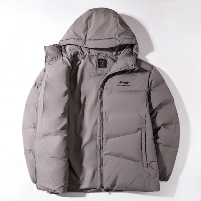 李宁运动短棉服男2025冬季新款CBA篮球系列宽松连帽保暖加厚外套