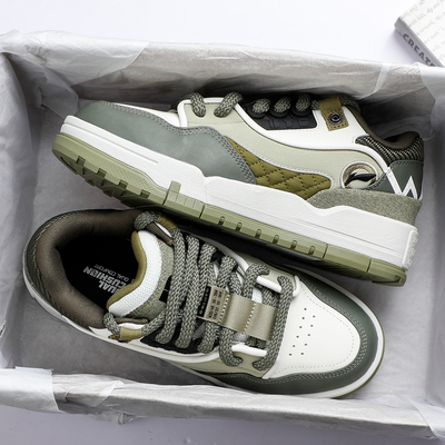 李宁秋冬款加厚板鞋男鞋2025冬季新款001 BTC舒适软弹防滑休闲鞋