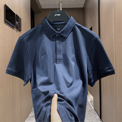 李宁速干POLO衫男款2025春季新款