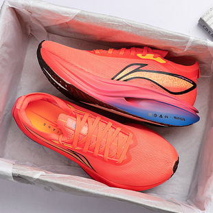 李宁飞电5E跑步鞋男2025秋季新款䨻丝轻量高回弹竞速比赛减震跑鞋