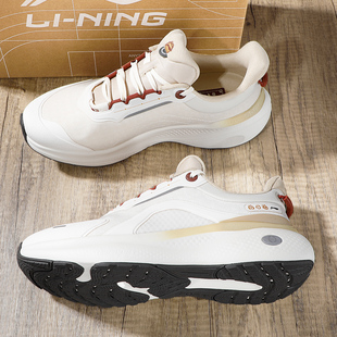 plus2休闲鞋 健步鞋 男2025冬季 防泼水防滑保暖运动鞋 新款 李宁soft