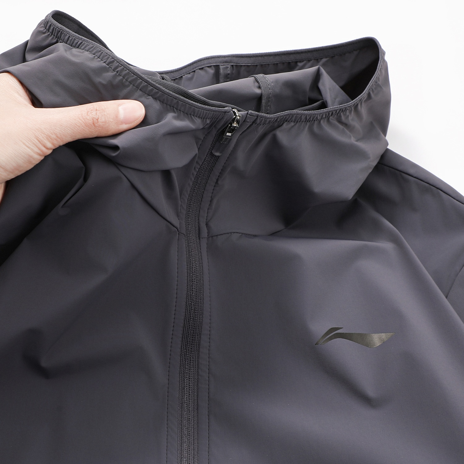 李宁冰感舒适吸湿排汗防晒运动风衣男款2026夏季新款休闲外套上衣