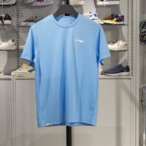 李宁冰丝短袖男2025夏季新款健身网眼速干团购排汗舒适T恤AHST347