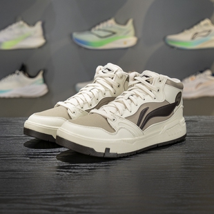 80S 加绒保暖中帮滑板鞋 MID休闲鞋 新款 男子2025冬季 李宁COMMON