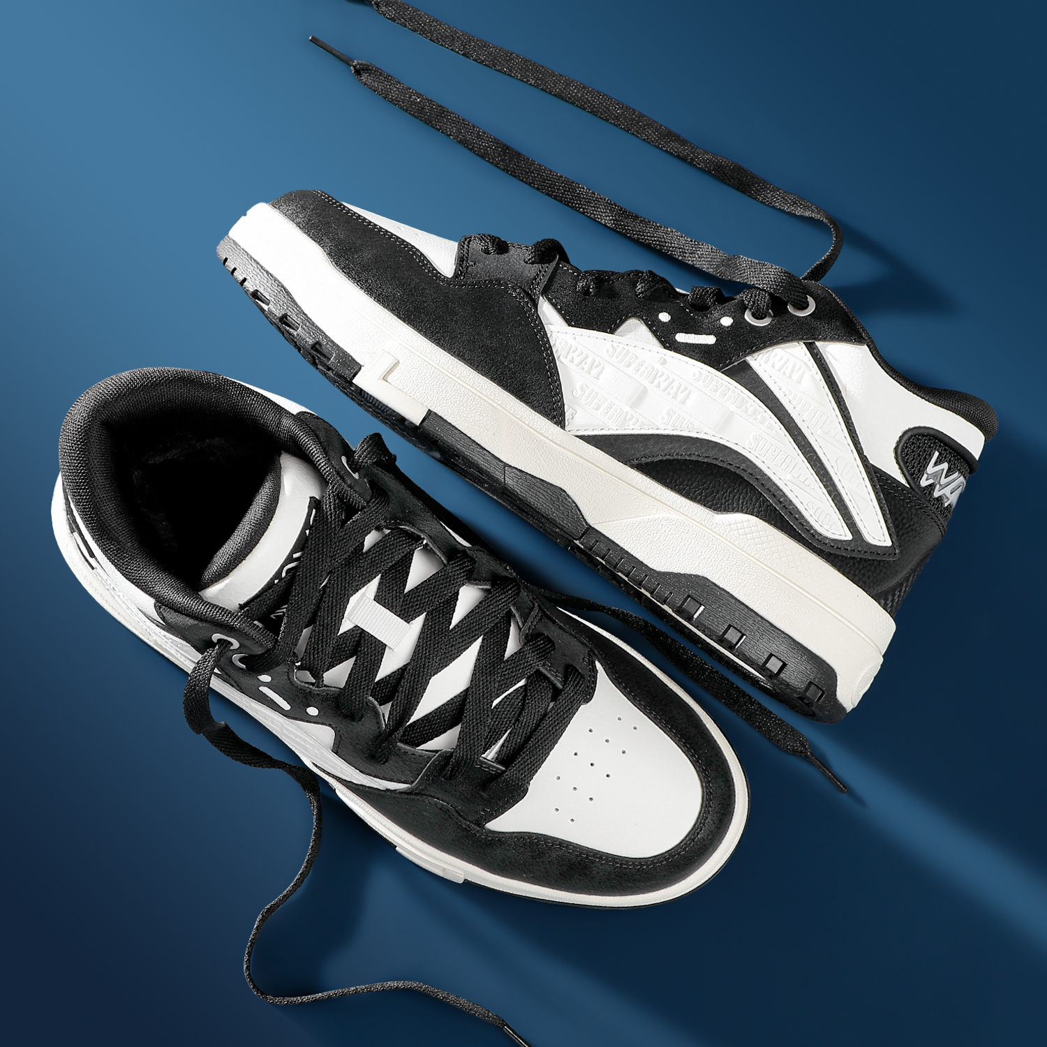 李宁中帮加绒板鞋男2025冬季新款惟吾系列平底休闲鞋篮球文化鞋