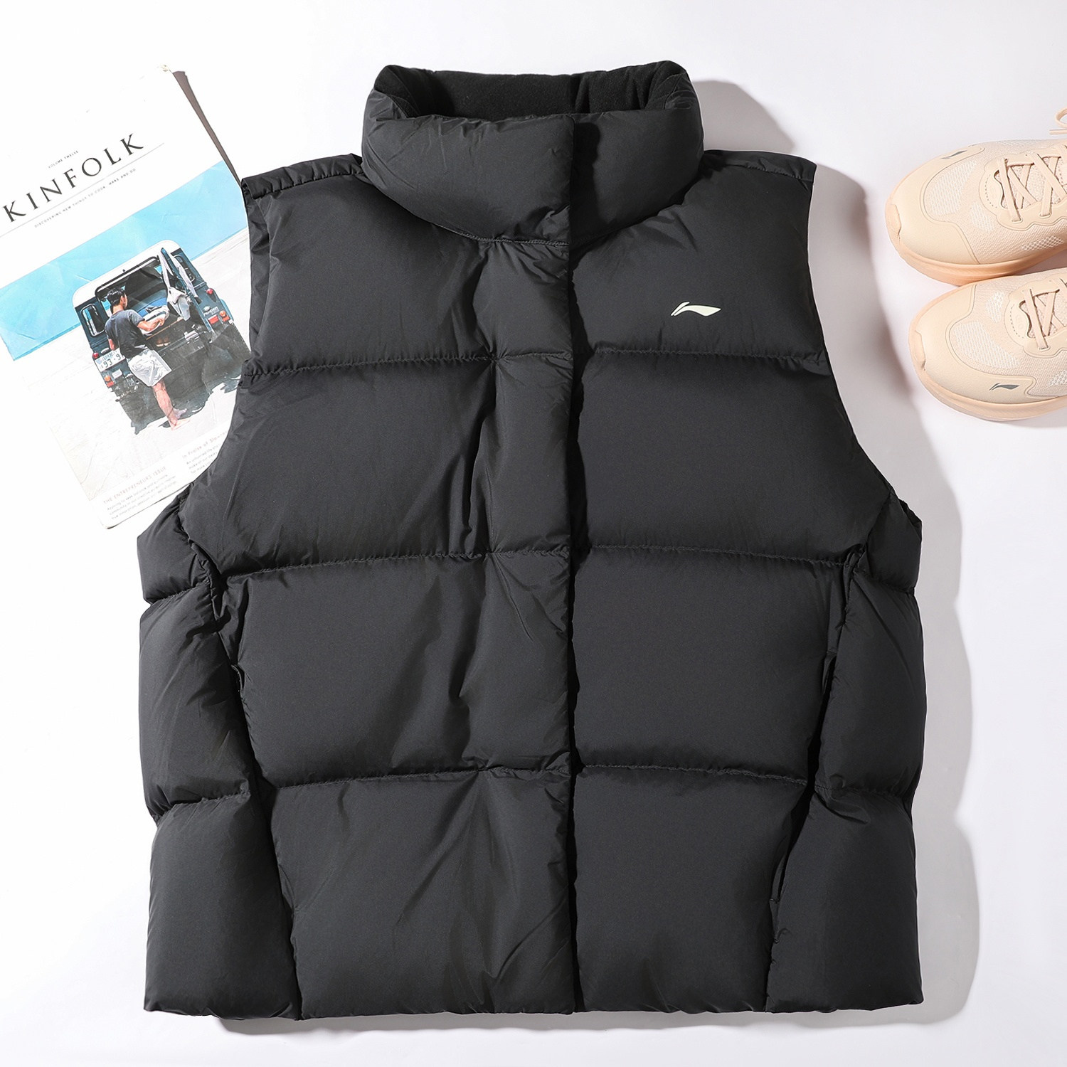 李宁加厚款羽绒马甲女2025冬季新款健身系列宽松鸭绒保暖无袖外套,运动服/休闲服装,羽绒马甲,淘宝优惠券,粉丝福利购,淘宝优惠卷