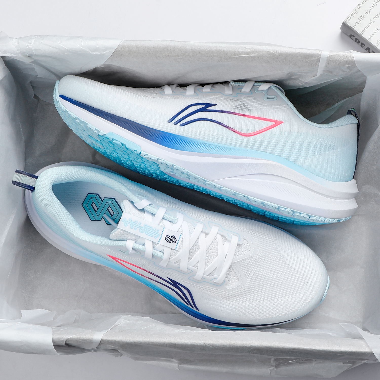 李宁赤兔8跑步鞋男2025秋季新款轻便运动鞋网面透气男鞋学生鞋子