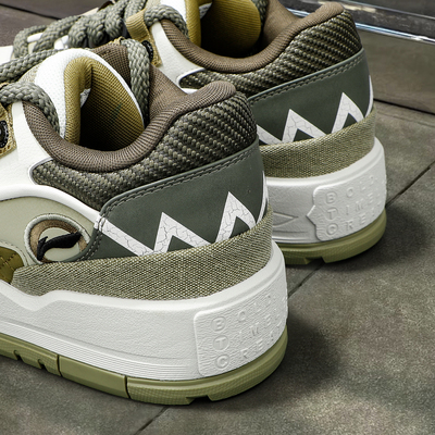 李宁秋冬款加厚板鞋男鞋2025冬季新款001 BTC舒适软弹防滑休闲鞋