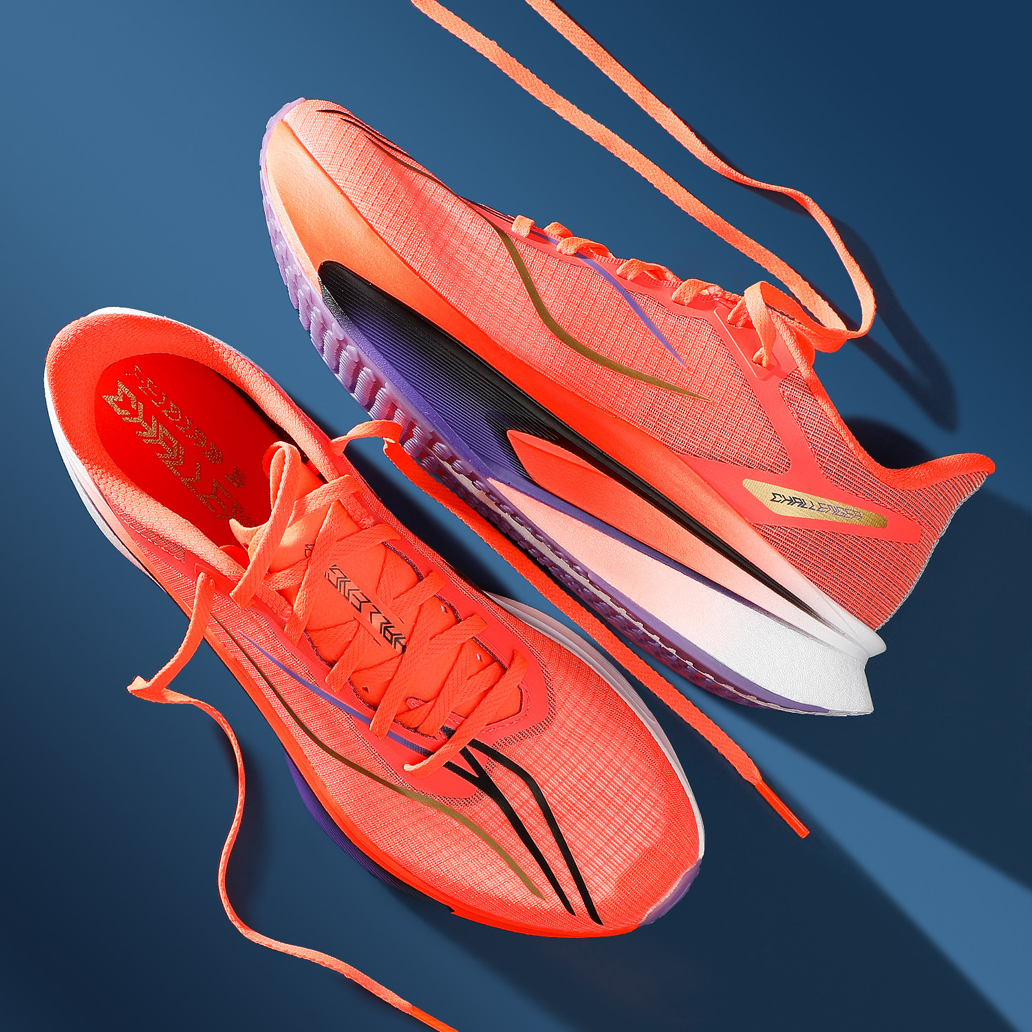 李宁飞电6C跑步鞋男2026春季新款䨻丝轻质高回弹透气竞速比赛跑鞋